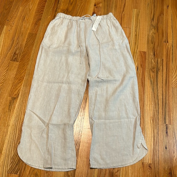 Poetry wide leg linen trousers size 10 - Picture 1 of 8